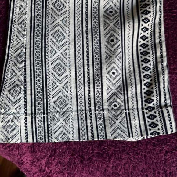 American Original Rewash Brand Striped Linen Pants Smocked Elastic Waist Sz S - Picture 5 of 12